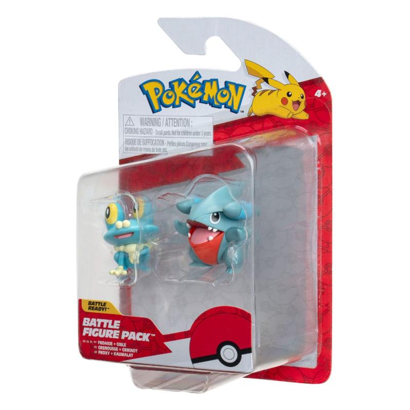 Pokémon Battle Figure First Partner Set Figure 2-Pack Gible, Froakie 5 cm 1