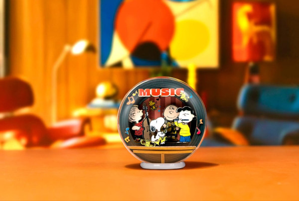 Peanuts Puremind Model Kit Globe Wooden Theater Globe Night of Music 1