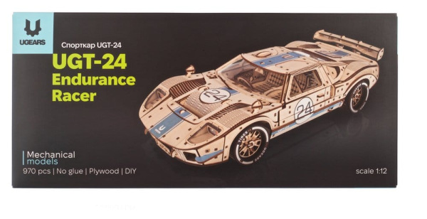 Ugears 3D Wooden Puzzle UGT-24 Endurance Racer 3