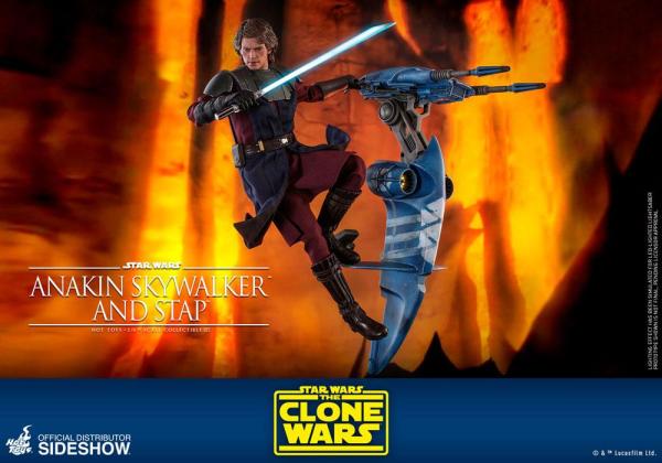 Star Wars The Clone Wars Action Figure 1/6 Anakin Skywalker & STAP 31 cm 10