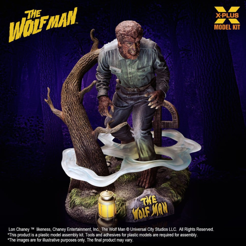 The Wolf Man Plastic Model Kit 1/8 Lon Chaney Jr. as Wolf Man 22 cm (Reproduction) 6