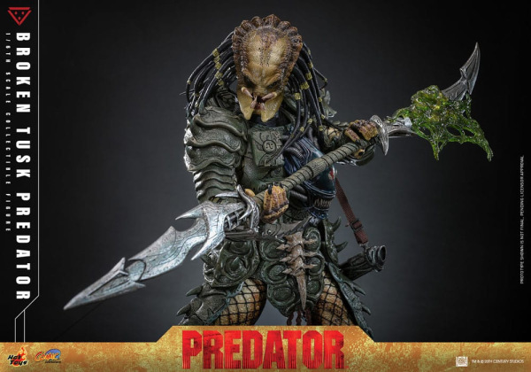 Alien vs. Predator Comic Masterpiece Action Figure 1/6 Broken Tusk Predator 35 cm 10