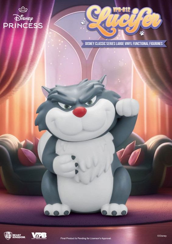 Cinderella Piggy Vinyl Bank Lucifer 33 cm 8