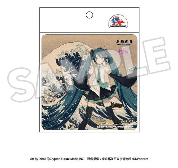 Katsushika Hokusai x Hatsune Miku Car Magnet Thirty-six Views of Mount Fuji/The Great Wave off Kanag 2