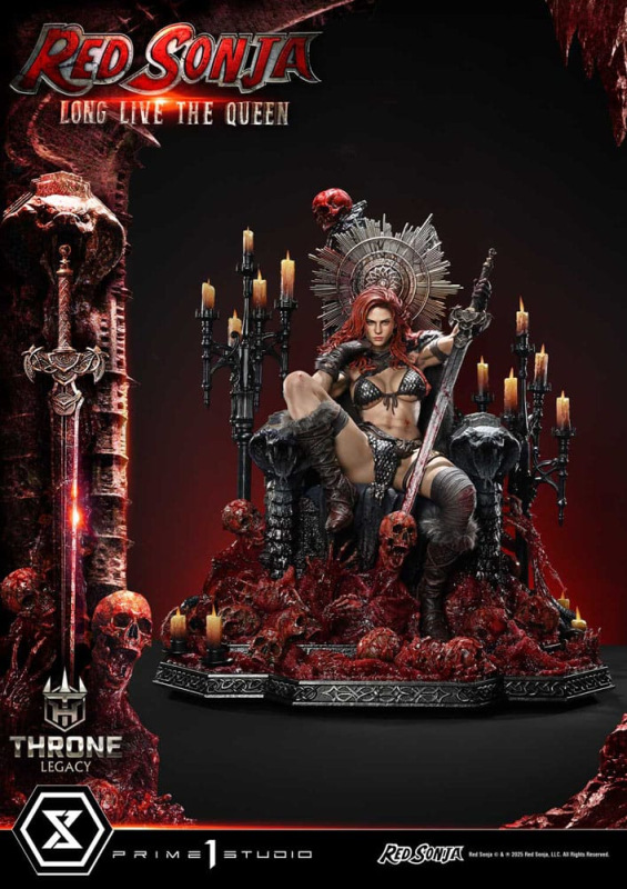 Red Sonja Throne Legacy Collection Statue Statue 1/3 Red Sonja: Long Live the Queen 77 cm 4