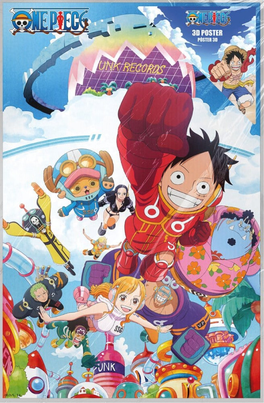 One Piece 3D Poster Punk Records 38 x 58 cm 2