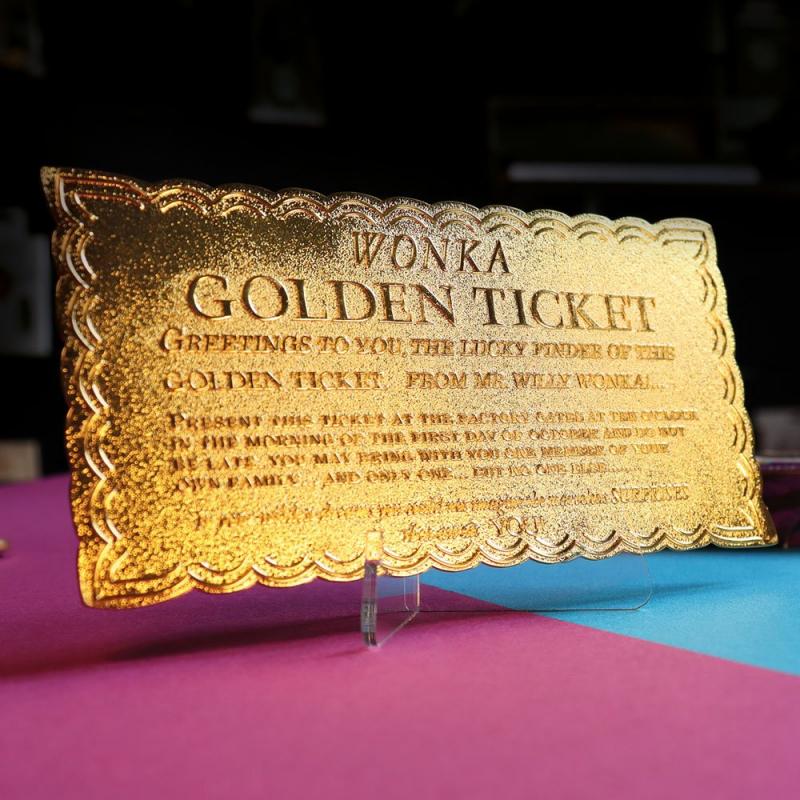 Willy Wonka & the Chocolate Factory: Mini Golden Ticket Replica - FaNaTtik