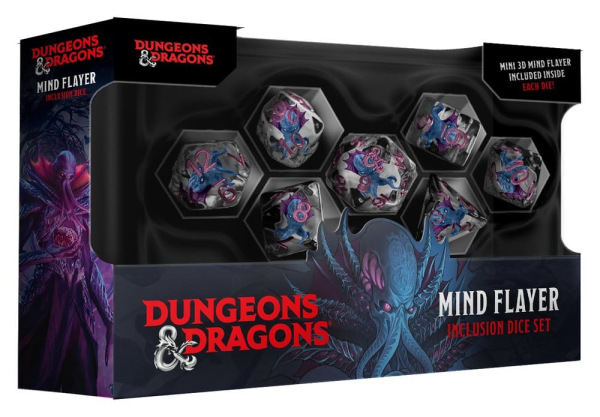 Dungeons & Dragons Monsters Resin Inclusion Dice Set Mind Flayer (7)