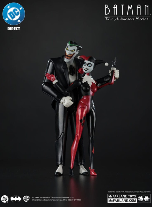 Batman: The Animated Series DC Direct Action Figures Harley Quinn & The Joker (Mad Love) (Gold Label 10