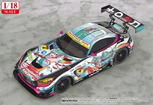 Hatsune Miku GT Project Vehicle 1/18 Good Smile Hatsune Miku AMG 2016 SUPER GT Ver. 26 cm 1