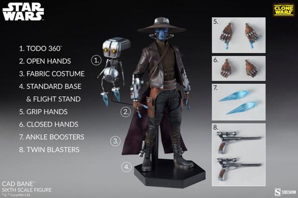 Star Wars The Clone Wars: Cad Bane 1/6 Action Figure - Sideshow Collectibles