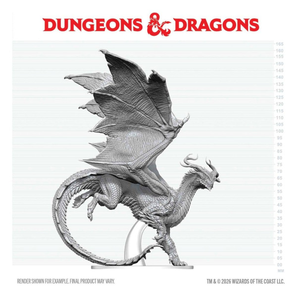 Dungeons & Dragons Nolzur's Marvelous Miniatures Unpainted Miniature Adult Spirit Dragon 24 cm 3