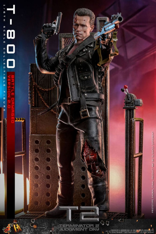 Terminator 2 Movie Masterpiece Action Figure 1/6 T-800 Battle Damaged Version 2.0 32 cm 7