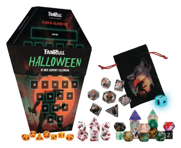 Halloween Advent Calendar 31 Days Dice Goblin Werewolf 2026 1