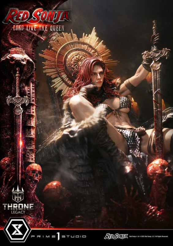Red Sonja Throne Legacy Collection Statue Statue 1/3 Red Sonja: Long Live the Queen 77 cm 11
