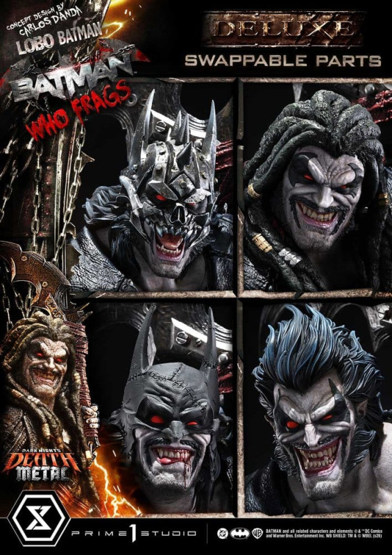 Dark Nights: Death Metal Museum Masterline Statue 1/3 Lobo Batman: Batman Who Frags Deluxe Bonus Ver 5