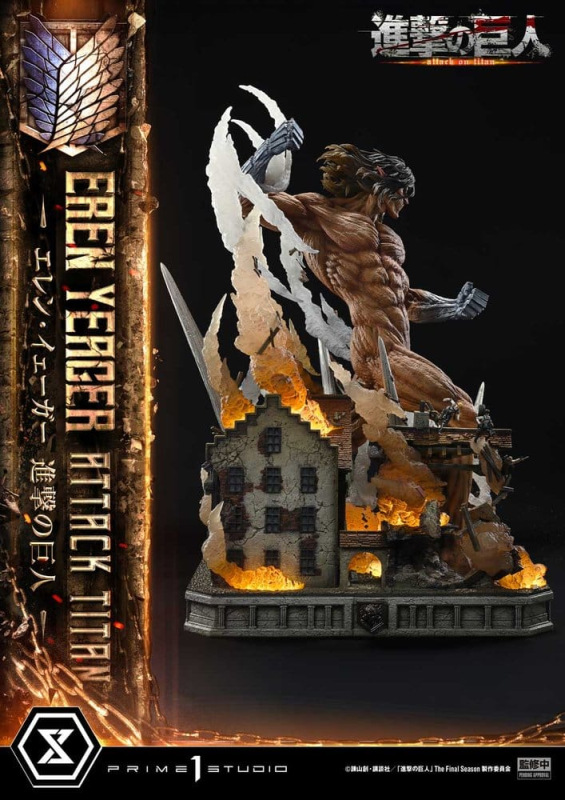 Attack on Titan (TV animation) Ultimate Diorama Masterline Statue Eren Yeager Attack Titan 81 cm 12