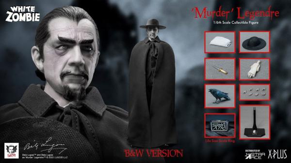 The White Zombie: Murder Legendre (Bela Lugosi) B&W Ver. 1/6 Action Figure - Star Ace Toys