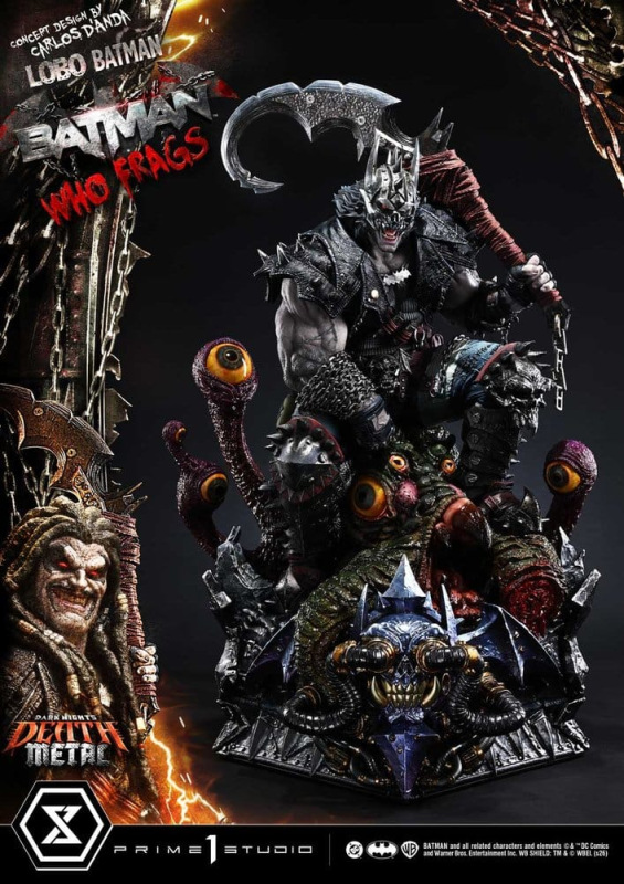 Dark Nights: Death Metal Museum Masterline Statue 1/3 Lobo Batman: Batman Who Frags Deluxe Bonus Ver 6
