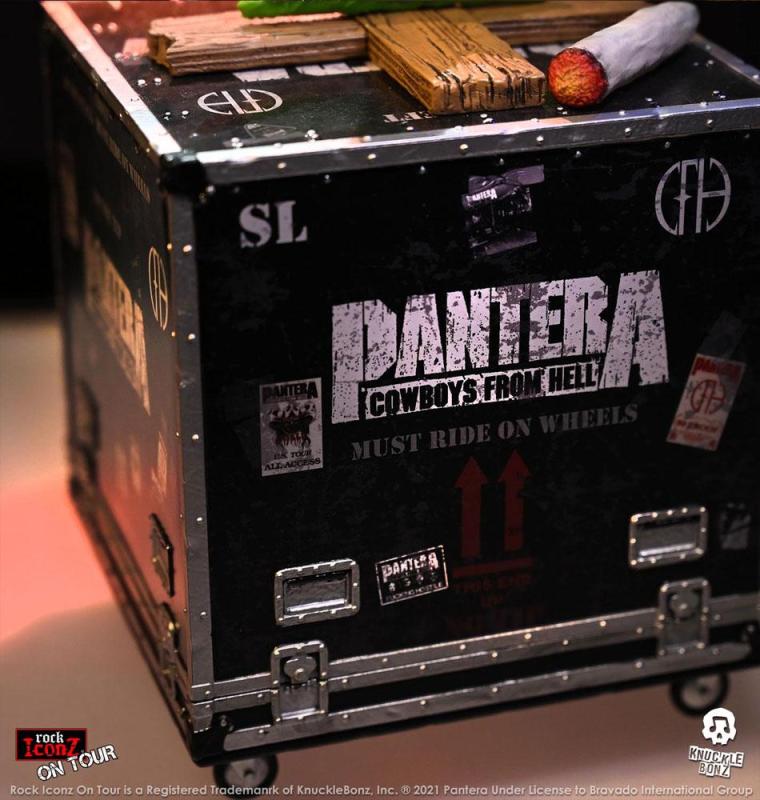 Pantera Rock Ikonz Cowboys From Hell On Tour Road Case Statue + Stage Backdrop