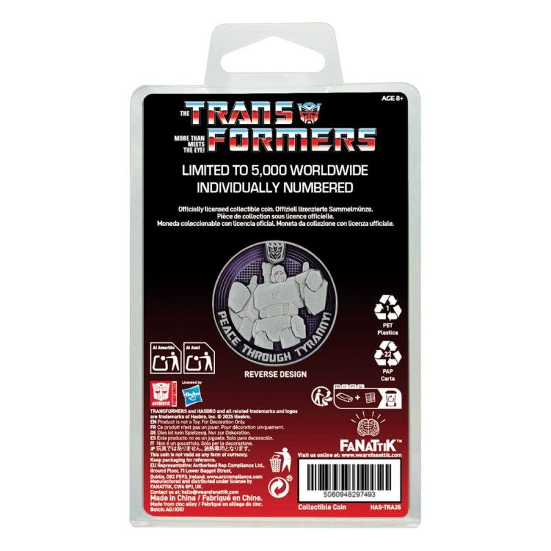 Transformers Generation 1 Collectable Coin G1 Autobots vs Decepticons Limited Edition 4 cm 3