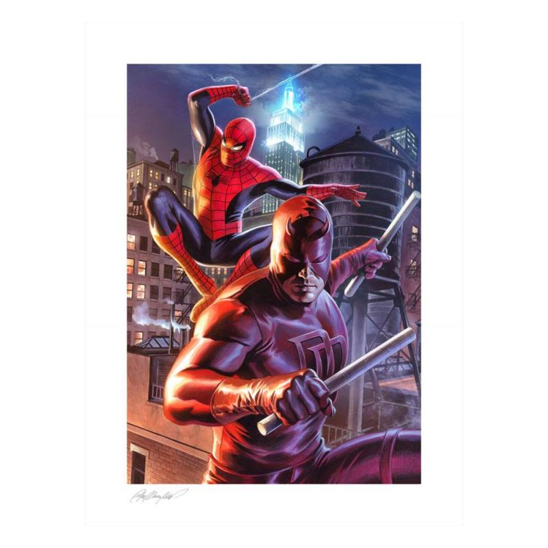 Marvel: Daredevil & Spider-Man 46 x 61 cm Art Print - Sideshow Collectibles