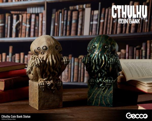 H.P. Lovecraft Cthulhu Mythos Coin Bank Statue Cthulhu (Original Color) 24 cm