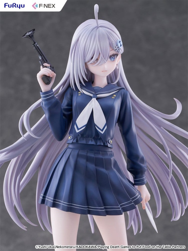 Playing Death Games to Put Food on the Table PVC Figure 1/7 Yuki School Uniform Ver. 24 cm 3