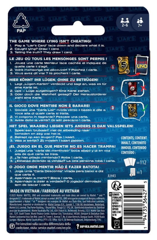 Liar's UNO Card Game 8