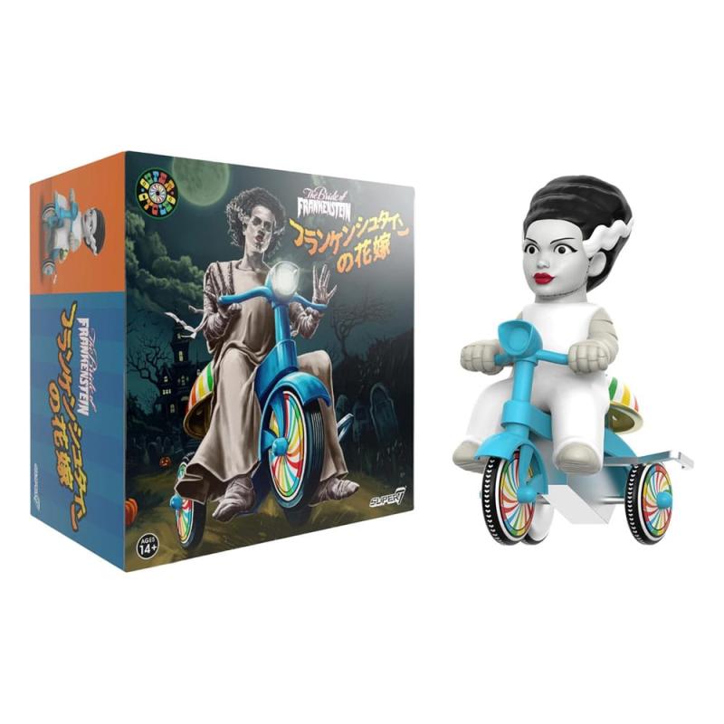 Universal Monsters Super Cycles Action Figure Bride of Frankenstein (White with Blue Trike) 13 cm 4