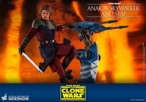 Star Wars The Clone Wars Action Figure 1/6 Anakin Skywalker & STAP 31 cm 12