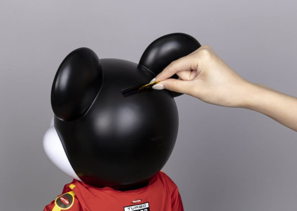 Mickey and Friends Vinyl Bank SYAKING-BANG!! Functional Figurine Race Car Micky 48 cm 5