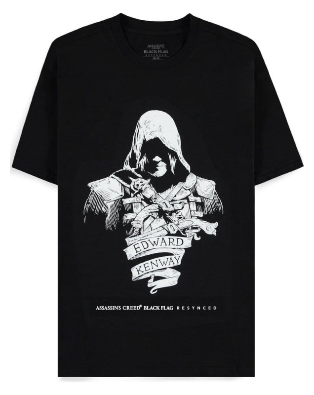 Assassin's Creed T-Shirt Black Flag Resynched Edward Kenway Size XL 1