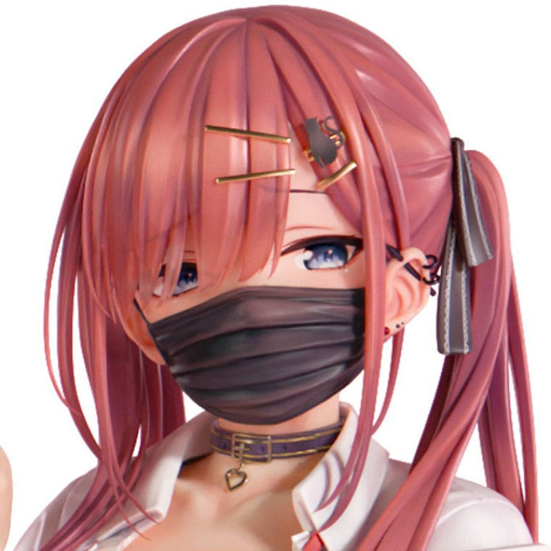 Original Character Statue 1/5 Red-Haired Gyaru-Chan Mask Ver. Illustration by Nanamakura 29 cm 9