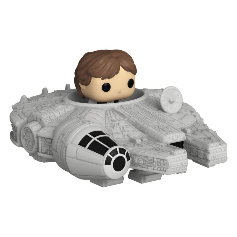 Star Wars Bitty POP! Rides Vinyl Figure Display Han Solo w/Millenium Falcon 2,5 cm