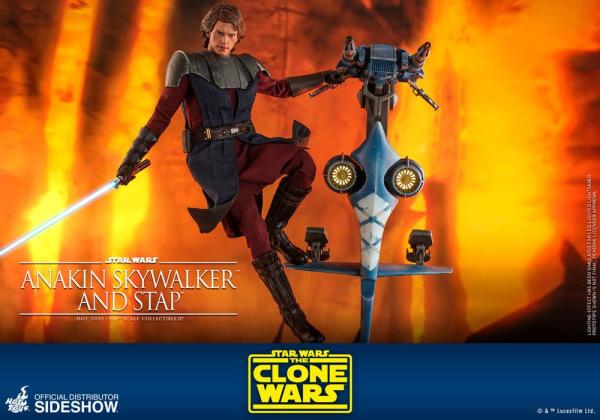 Star Wars The Clone Wars Action Figure 1/6 Anakin Skywalker & STAP 31 cm 11