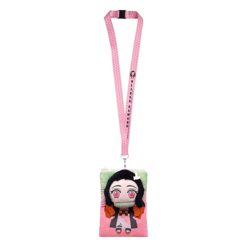 Demon Slayer: Kimetsu no Yaiba Lanyard Nezuko Deluxe with Pouch Card Holder