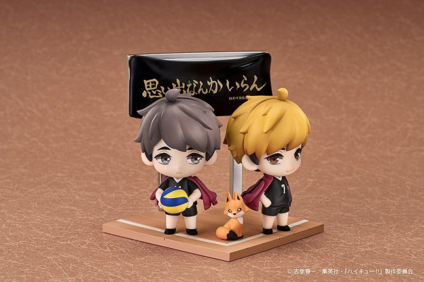 Haikyu!! Qset+ Mini Figures 2-Pack Atsumu Miya & Osamu Miya 8 cm 2