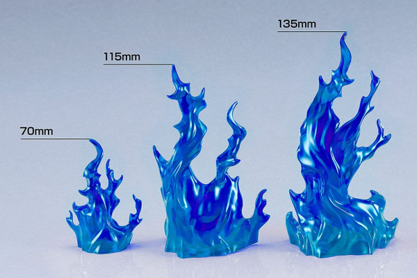 The Simple Effect Parts for Figures Flames: Blue 3