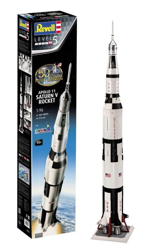NASA Model Kit Gift Set 1/96 Apollo 11 Saturn V Rocket 114 cm