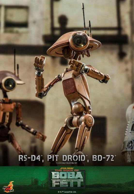 Star Wars The Mandalorian: R5-D4, Pit Droid, & BD-72 1/6 Action Figures - Hot Toys