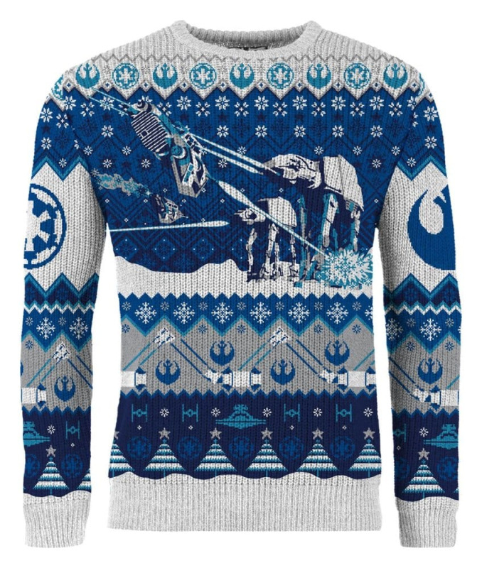 Star Wars Christmas Sweater AT-AT Assault Size L 3