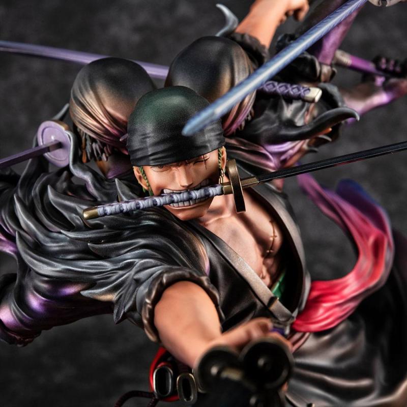 One Piece Excellent Model P.O.P PVC Statue SA-Maximum Roronoa Zoro Ver. Demon Spirit Kyuutouryuu Asu 1