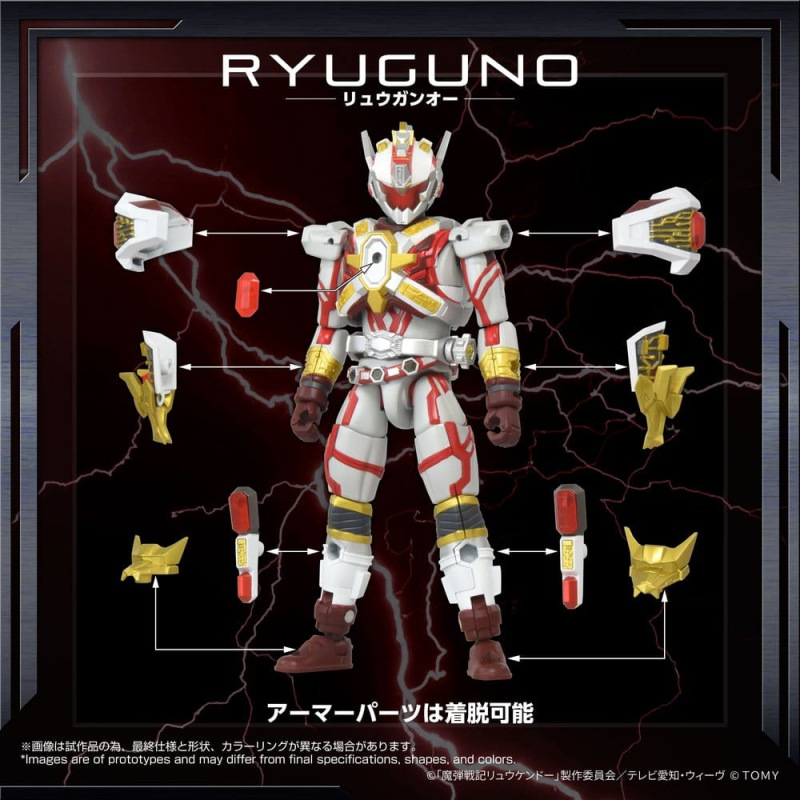 Magic Bullet Chronicles Ryukendo Action Figure Toyrise Afr-02 Ryuguno 16 cm 8