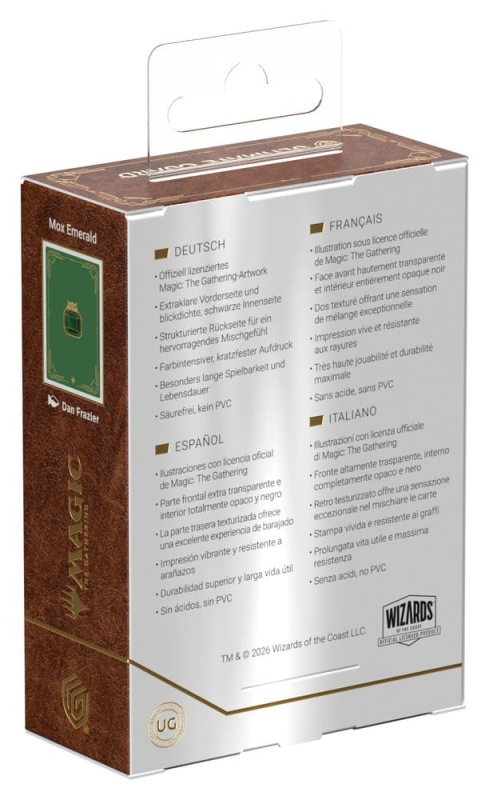 Ultimate Guard Art Sleeves Magic: The Gathering "Mox Collection" - Emerald 2