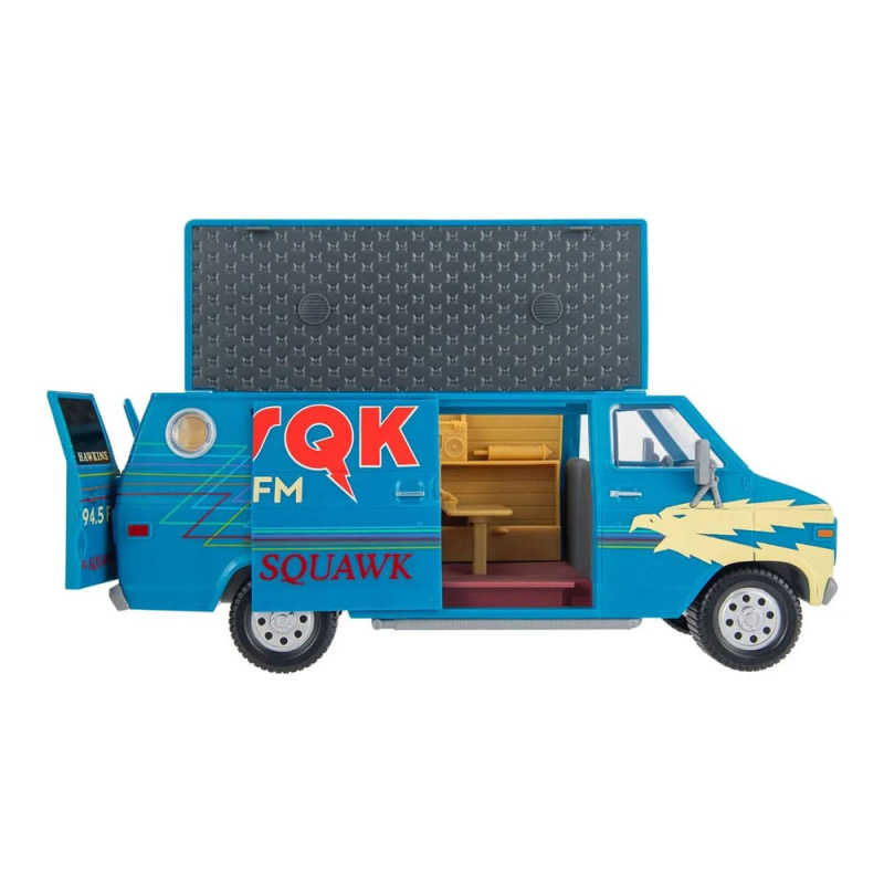 Stranger Things World Of Figure & Vehicle Vehicle with Actionfigure The Squawk van Playset with Stev 2