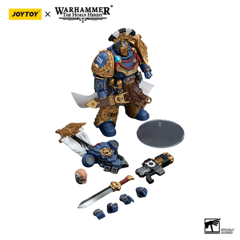 Warhammer The Horus Heresy Action Figure 1/18 Ultramarines Legion Praetor with Power Sword and Volki 14