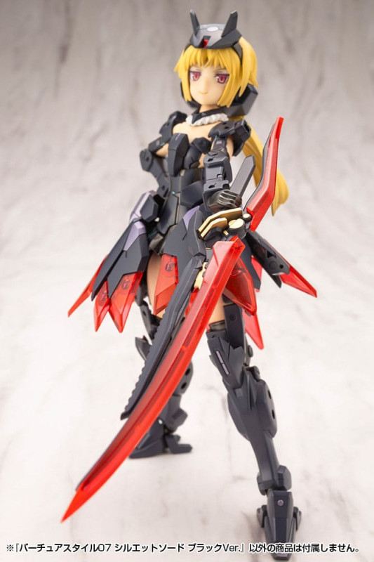 Kotobukiya M.S.G. Model Kit Accessory Set Virtuous Style 06 Silhouette Sword Black Ver. 8