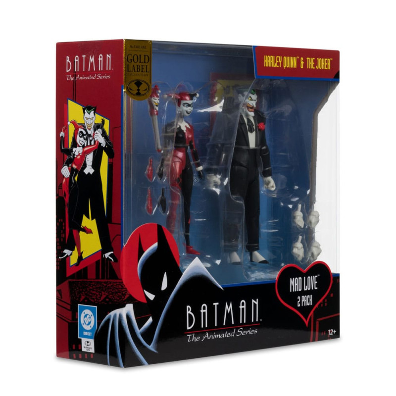 Batman: The Animated Series DC Direct Action Figures Harley Quinn & The Joker (Mad Love) (Gold Label 6