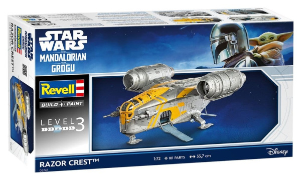 Star Wars The Mandalorian and Grogu Revell Model Kit 1/72 Razor Crest 34 cm 10